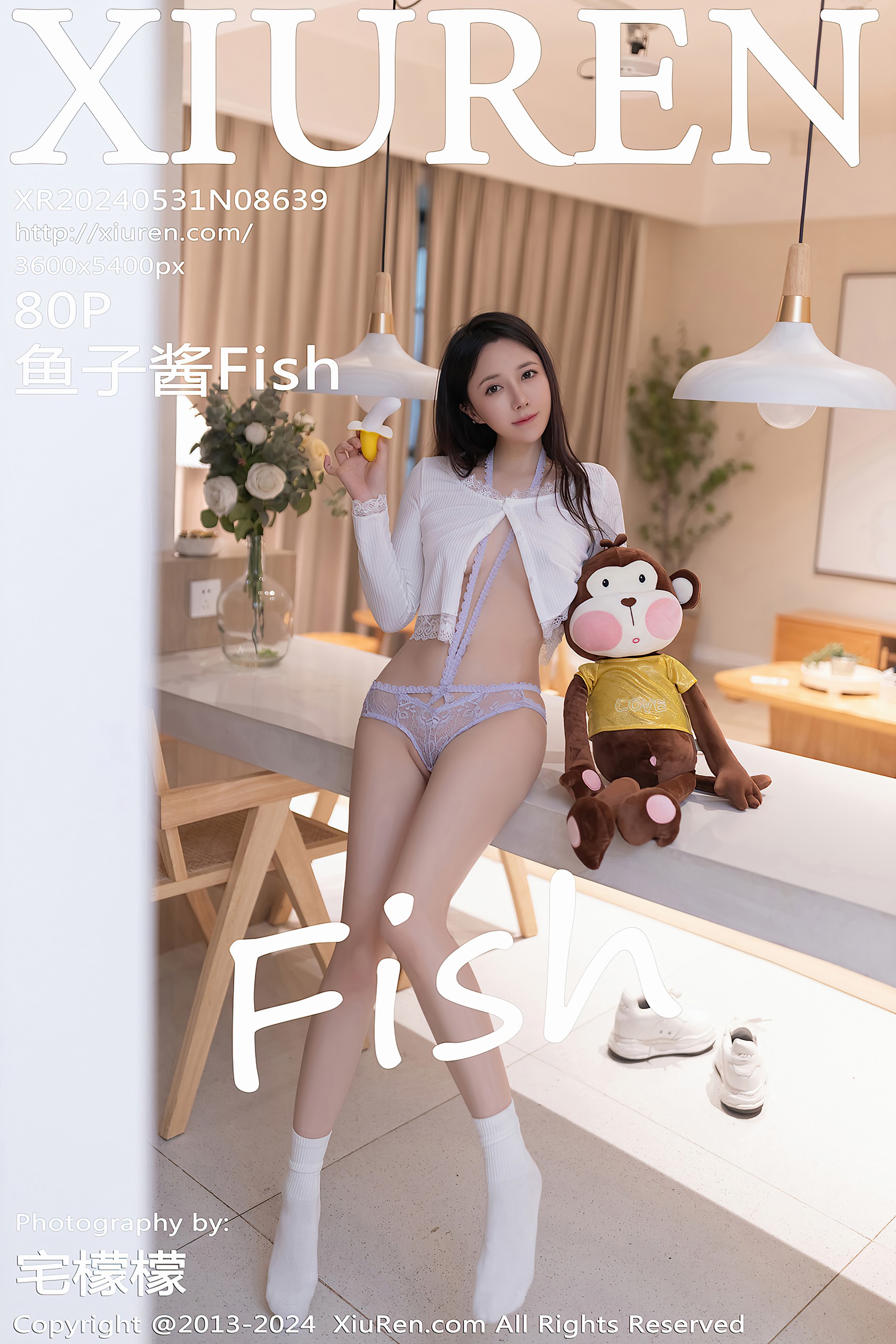 [XIUREN秀人网]2024.05.31 No.8639 鱼子酱Fish 牛仔热裤[80P]